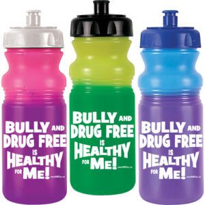 Bully and Drug Free is Healthy for Me – Color Changing 20 oz. Sports Bottle