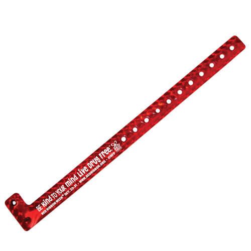 Red Ribbon Week Holographic Bracelet