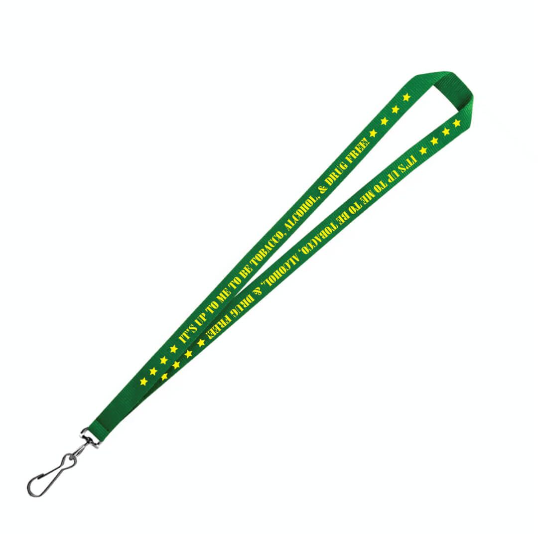 Tobacco, Alcohol, and Drug Free Lanyard