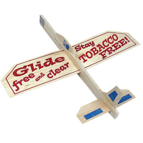 Glide FREE and CLEAR, Stay Tobacco Free! Balsa Gilder Glide FREE and CLEAR, Stay Tobacco Free! Balsa Gilder