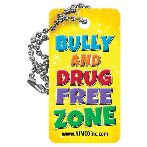 Bully and Drug-Free Zone Dog Tag (24″ Chain) Bully and Drug-Free Zone Dog Tag (24″ Chain)
