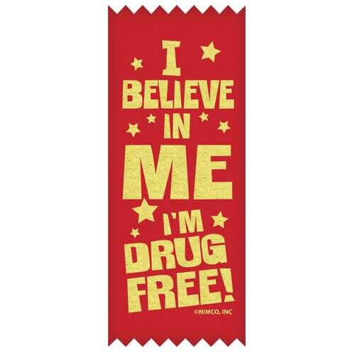 I Believe in Me I’m Drug Free! – SELF-STICK Ribbons I Believe in Me I’m Drug Free! – SELF-STICK Ribbons