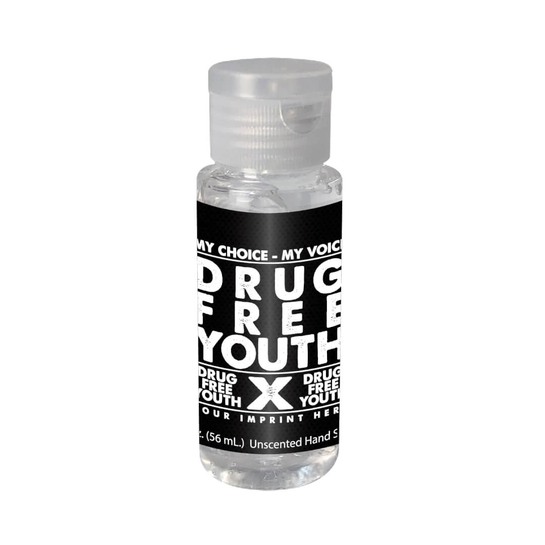 Drug Prevention Hand Sanitizer (Customizable): Drug Free Youth Drug Prevention Hand Sanitizer (Customizable): Drug Free Youth