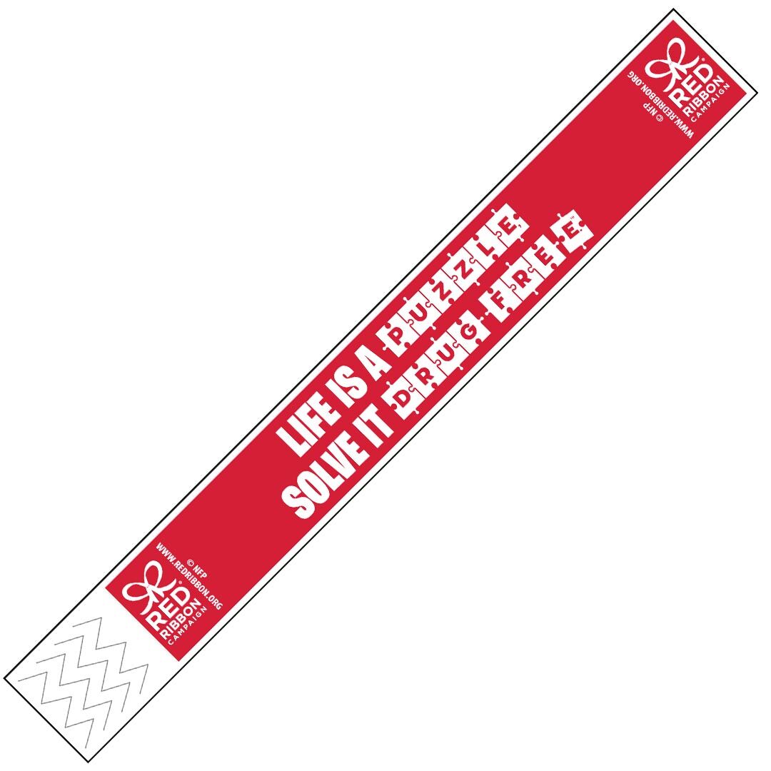 Red Ribbon Week Tyvek Wristbands Red Ribbon Week Tyvek Wristbands