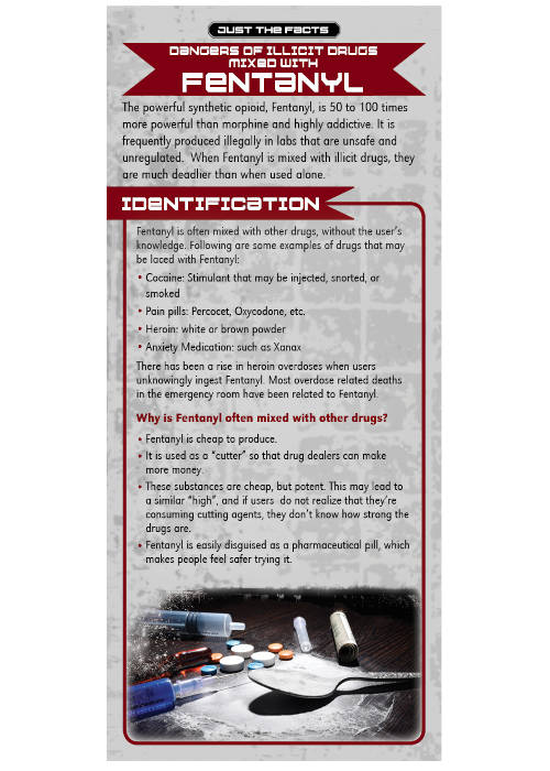 Just The Facts Rack Card: Illicit Drugs Mixed with Fentanyl – (Set of 100) Just The Facts Rack Card: Illicit Drugs Mixed with Fentanyl – (Set of 100)