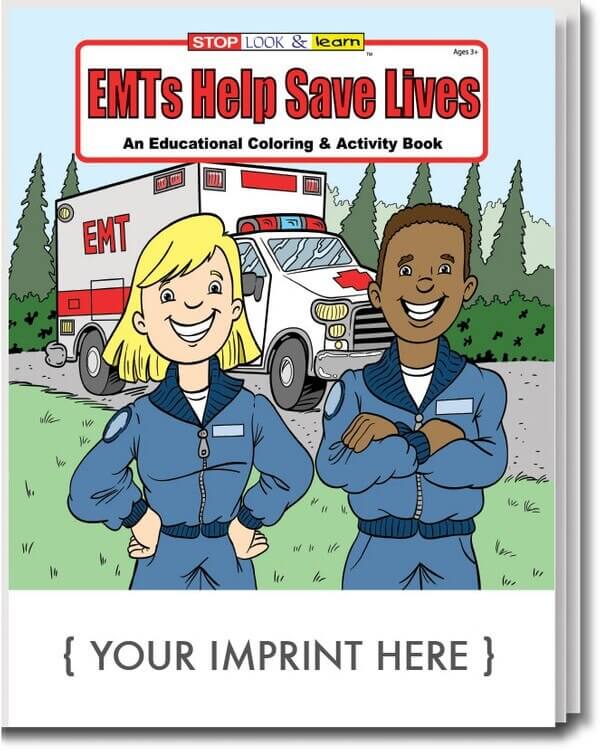 Emts Help Save Lives, Coloring And Activity Book-Customizable Emts Help Save Lives, Coloring And Activity Book-Customizable