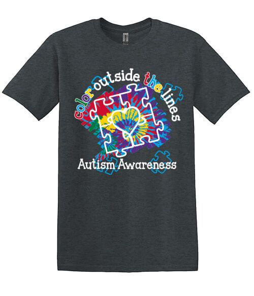 Autism Awareness Shirt: Color Outside the Lines Autism Awareness Shirt: Color Outside the Lines