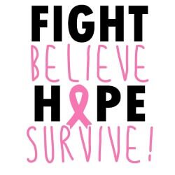 Cancer Awareness Banner (Customizable): Fight, Believe, Hope Cancer Awareness Banner (Customizable): Fight, Believe, Hope