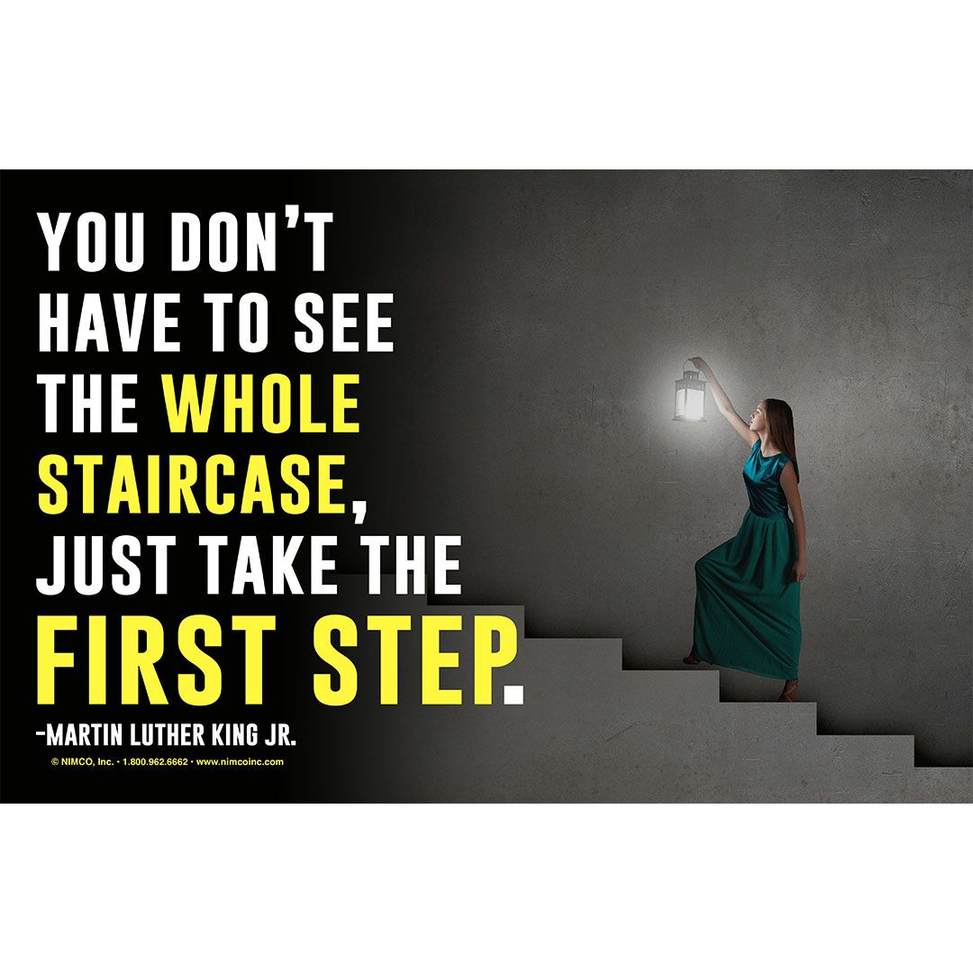 Mental Health Poster: You Don’t Have To See The Whole Staircase Mental Health Poster: You Don’t Have To See The Whole Staircase